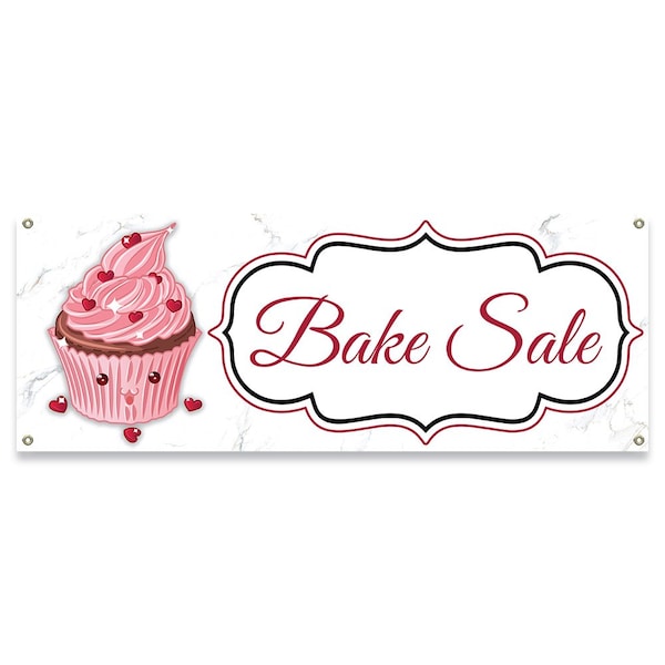 Bake Sale Banner Concession Stand Food Truck Single Sided